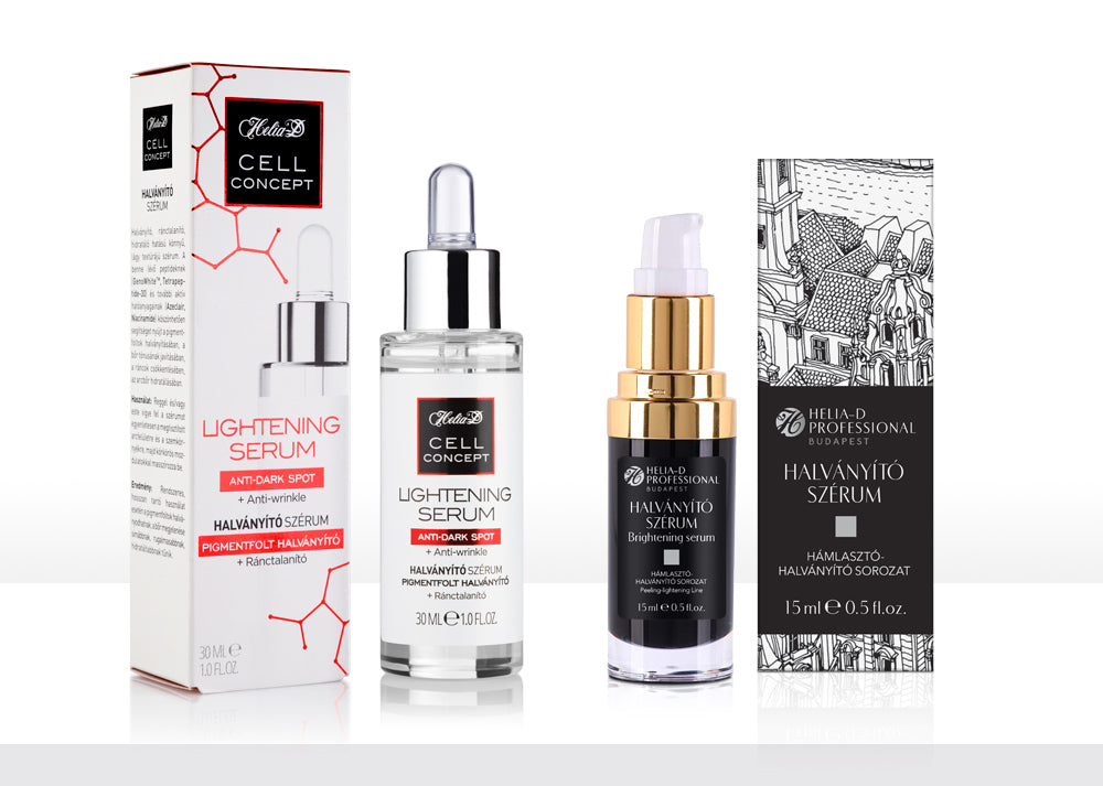 Mik a Cell Concept halványító szérum és a Professional halványító szérum előnyei pigmentfoltos bőr esetén?