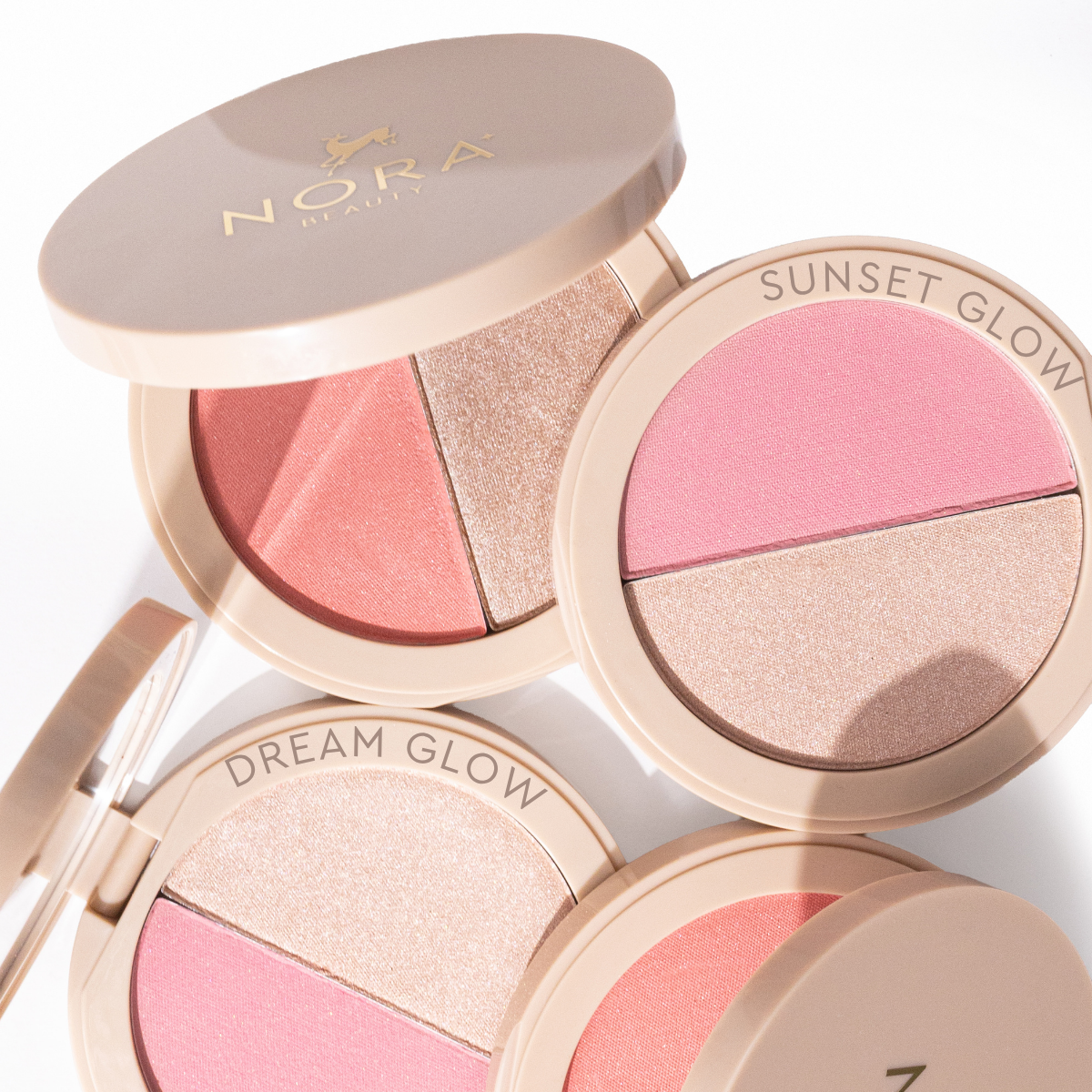 Nora Beauty Pirosító és Highlighter Duó 2 in1