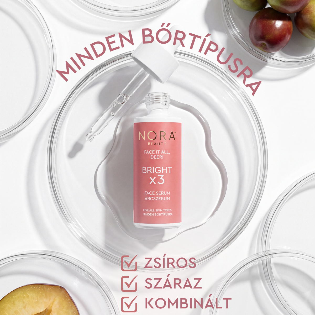 Nora Beauty Bright x 3 arcszérum