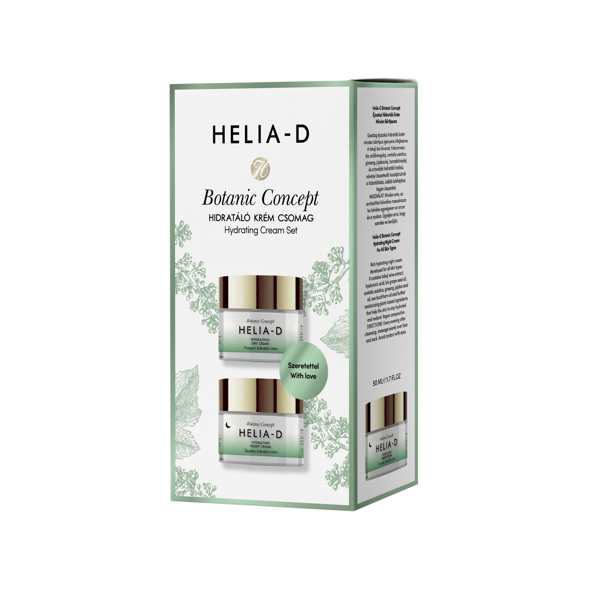 Helia-D Botanic Concept Hidratáló Krém Csomag