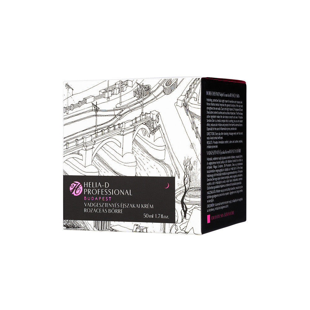 Helia-D Professional Vadgesztenyés éjszakai krém rozáceás bőrre - dobozban