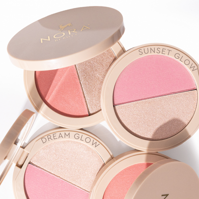 Nora Beauty Pirosító és Highlighter Duó 2 in1