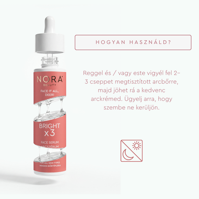 Nora Beauty Bright x 3 arcszérum