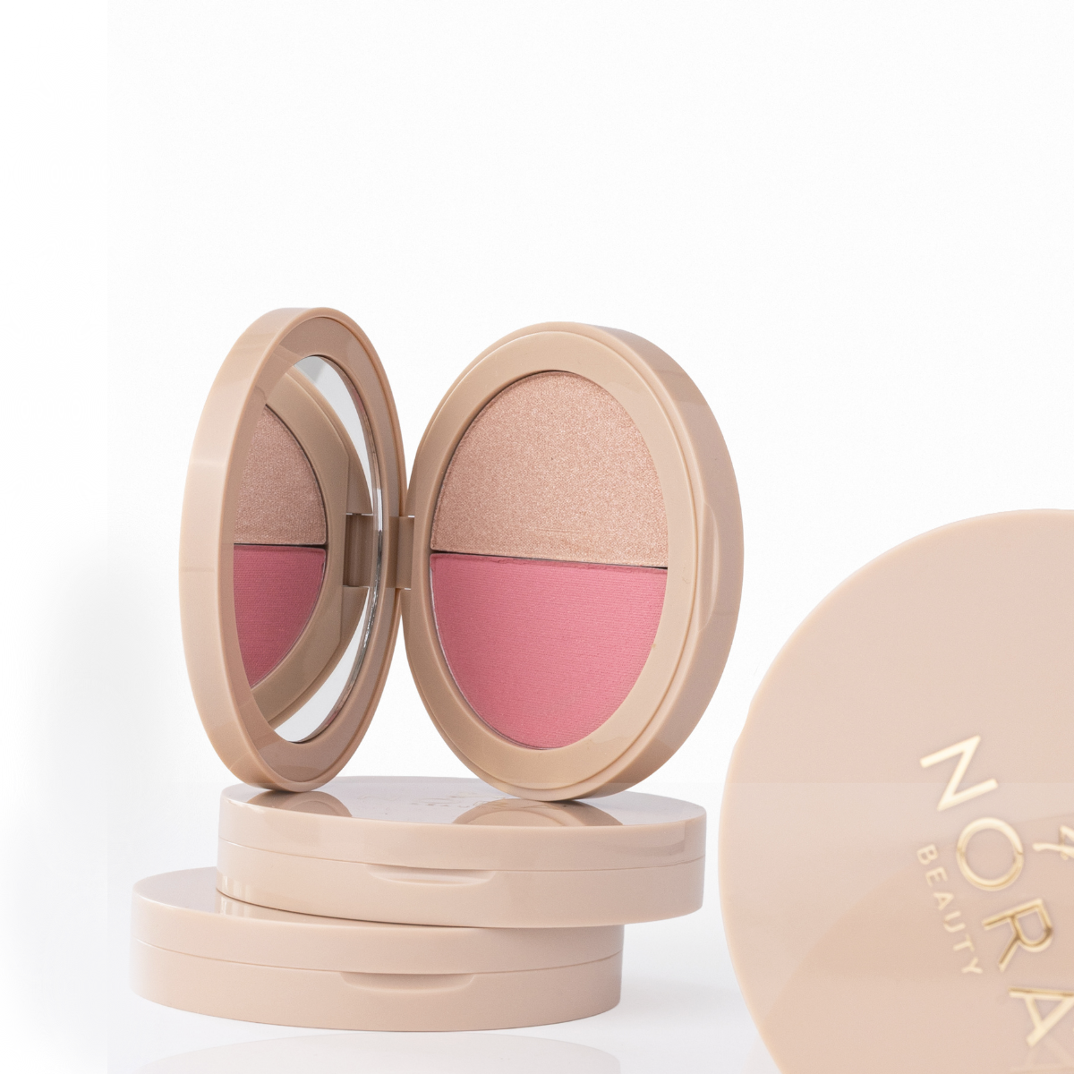 Nora Beauty Pirosító és Highlighter Duó 2 in1