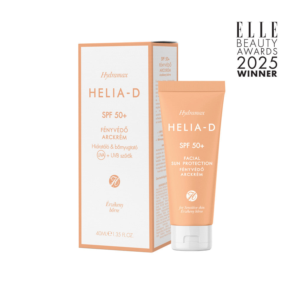 Helia-D Hydramax SPF 50+ Fényvédő Arckrém Érzékeny Bőrre 40ml