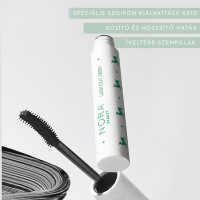 Nora Beauty Length&Volume (hosszító&dúsító) szempillaspirál 04 Black Length
